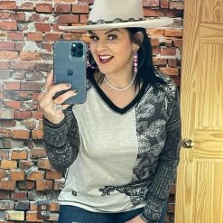 Double D Ranch Wear - Wild Horses Collection Hide Tickler Top Tops