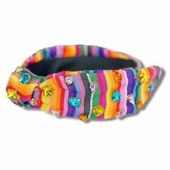 Brianna Cannon Hats/Headbands/Scarves/Gloves Rainbow Serape Fiesta Crystal Headband