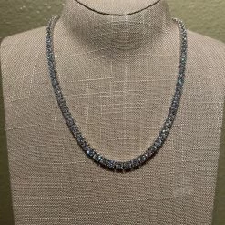 The Sparkling Spur New Arrivals 18" Silver Tennis Necklace