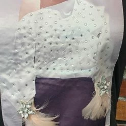 The Sparkling Spur Tops Sparkly Feather Tee