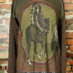 Double D Ranch Wear Indian Chief & Horse Tee