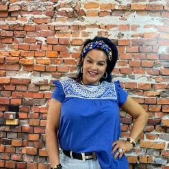 Double D Ranch Wear - Folk Foray Collection Palomita Top