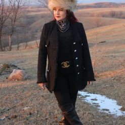 The Sparkling Spur Taupe Fox Faux Fur Russian-Style Hat