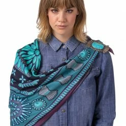 Double D Ranch - Jewelry Junket Collection Turquoise World Scarf