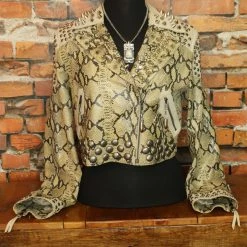Double D Ranch Wear TIFFIANY'S CLOSET Snakeskin Leather Jacket