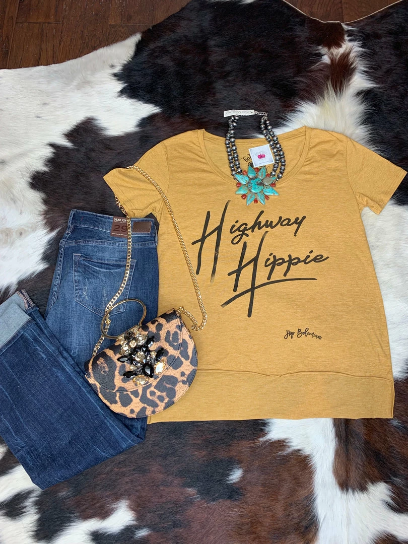 Bohemian Cowgirl Highway Hippie Hi-Low Tee Tops 4 Bohemian Cowgirl Highway Hippie Hi-Low Tee Tops