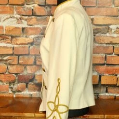 Hairston Roberson Ivory Jacket With Gold Braid
