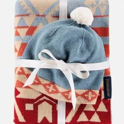 Pendleton Knit Baby Blanket With Beanie Home Goods