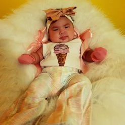 The Sparkling Spur Kids Of A King Ice Cream Cone Onesie