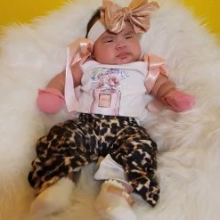 The Sparkling Spur Kids Of A King Lil Miss Laura’s Leopard Bell Bottoms