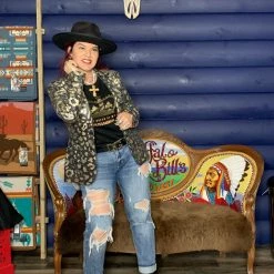 Oo La La The Cheetah Goldie Blazer Jackets