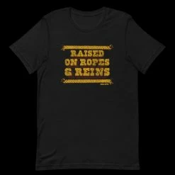 Rodeo Hippie Tops RAISED ON ROPES AND REINS TEE