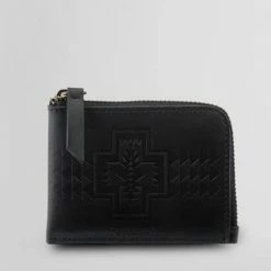 Pendleton Leather Embossed Zip Wallet Accessories