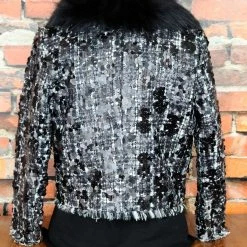 The Sparkling Spur Tweed And Sequin Jacket Jackets