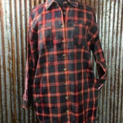 The Nu Vintage Wonderful Plaid Tunic Tops