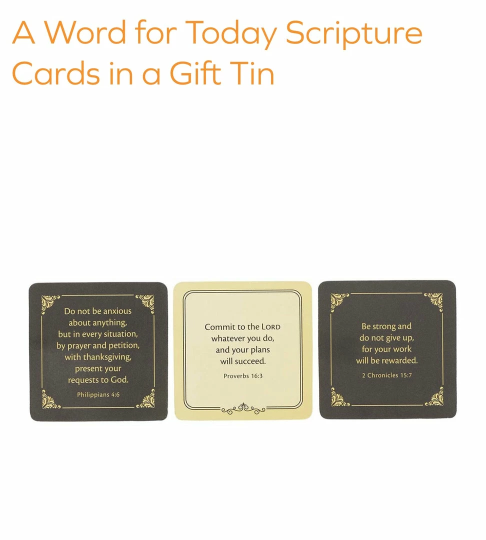 The Sparkling Spur Gifts/Grace A Word For Today Scripture Cards In A Gift Tin 4 The Sparkling Spur Gifts/Grace A Word For Today Scripture Cards In A Gift Tin