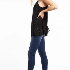 Aratta Anita Hand Beaded Cami Tops