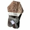 The Sparkling Spur Plush Hooded Bath Towel - Fawn