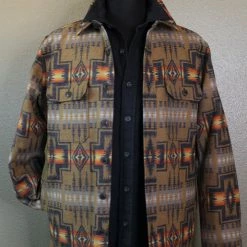 Pendleton Jacquard CPO Wool Shirt Jacket
