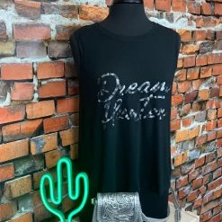 Words Count Tops Dream Hunter Tank