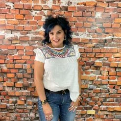 Double D Ranch Wear - Folk Foray Collection Palomita Top