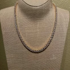 The Sparkling Spur New Arrivals 18" Gold Tennis Necklace