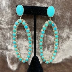 The Sparkling Spur Sonoran Turquoise Earrings Jewelry
