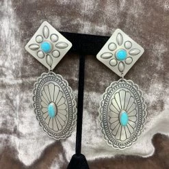 The Sparkling Spur Sonoran Turquoise Earrings