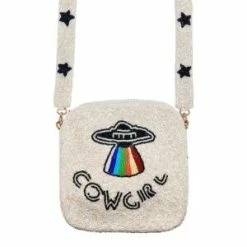 The Sparkling Spur New Arrivals Cowgirl Beaded Bag With Beaded Strap